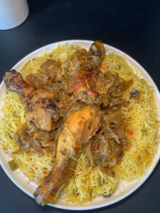 Recette de vermicelles poulet yassa