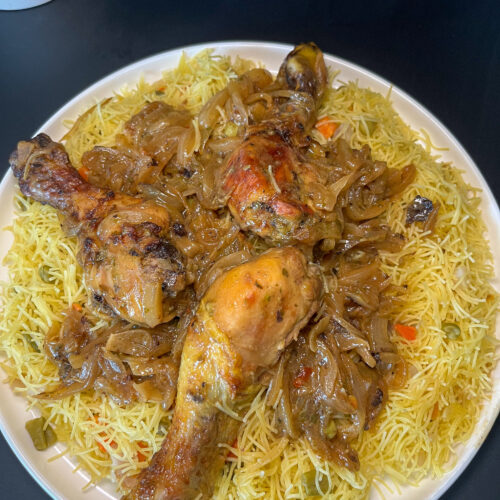 Recette de vermicelles poulet yassa